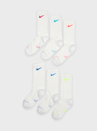 Nike  , 6 PACK - Everyday Elevated Crew, white, Image 1 of 2