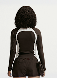 Nike  , Shox Full-Zip Long Sleeve Top, brown, Image 2 of 6