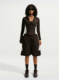 Nike  , Shox Full-Zip Long Sleeve Top, brown, Image 6 of 6
