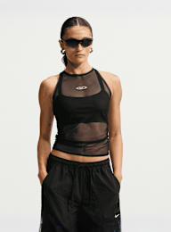 Nike  , Sportswear Tight Sheer Tank Top, black, Image 1 of 4