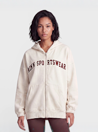 aim'n, Varsity Sweat Zip Hood, beige, Image 1 of 4