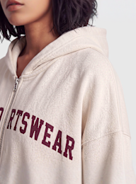 aim'n, Varsity Sweat Zip Hood, beige, Image 3 of 4
