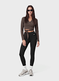 aim'n, Shape Seamless Wrap Long Sleeve, brown, Image 4 of 4
