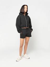 Urban Classics, Ladies Fluffy Cropped Zip Hoodie, black, Image 3 of 3