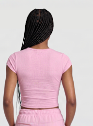 Urban Classics, Ladies Super Slim Short Sleeve Tee, Pink, Image 2 of 3