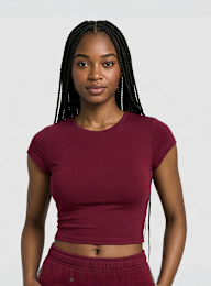 Urban Classics, Ladies Super Slim Short Sleeve Tee, red, Image 1 of 3