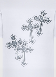 Mister Tee, Six Crosses Oversize Tee, white, Image 4 of 4