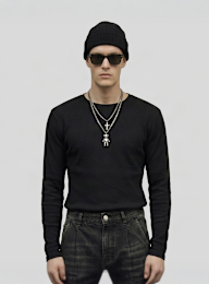 Urban Classics, Loose Longsleeve Shirt, black, Image 1 of 3
