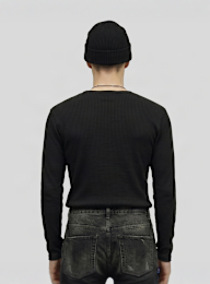 Urban Classics, Loose Longsleeve Shirt, black, Image 2 of 3