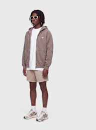 adidas Originals, Washed Full Zip Oversized Hoodie, brown, Image 4 of 4