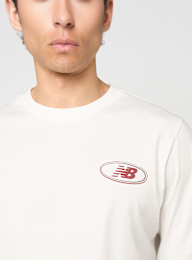 New Balance, Oval T-Shirt, white, Image 3 of 4