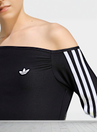 adidas Originals, One Shoulder Asymmetric Top, black, Image 4 of 5