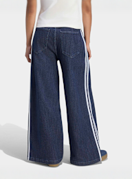 adidas Originals, Denim Pleats Wide Leg Pants, blue, Image 2 of 5