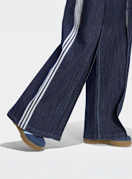 adidas Originals, Denim Pleats Wide Leg Pants, blue, Image 4 of 5