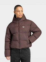 adidas Originals, Hooded Padded Jacket, brown, Image 1 of 5