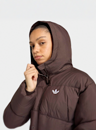 adidas Originals, Hooded Padded Jacket, brown, Image 3 of 5
