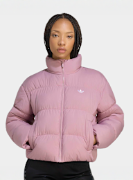 adidas Originals, Short Padded Jacket, Pink, Image 1 of 5