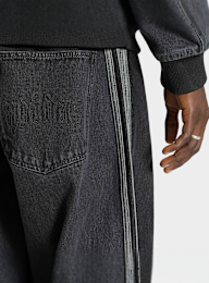 adidas Originals, Superstar Denim Jeans Mid-Rise Straight Leg, black, Image 4 of 5