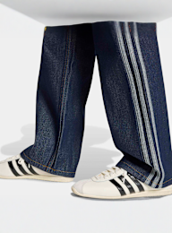 adidas Originals, Firebird Mid Rise Straight Denim Pants, blue, Image 3 of 5