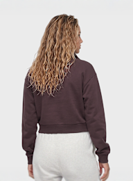 New Balance, Athletics Premium Logo Oversized Half Zip, purple, Image 2 of 4