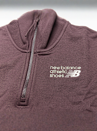 New Balance, Athletics Premium Logo Oversized Half Zip, purple, Image 3 of 4