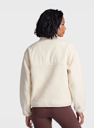 New Balance, High Pile Fleece Jacket, beige, Image 2 of 5