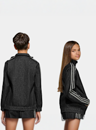 adidas Originals, Firebird Tracktop Denim, black, Image 2 of 4