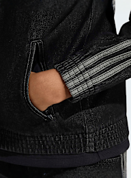 adidas Originals, Firebird Tracktop Denim, black, Image 3 of 4