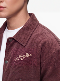 Karl Kani, Corduroy Oversized College Jacket, brown, Image 3 of 4