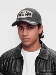 Karl Kani, Signature PU Leather Bomber Jacket, black, Image 3 of 4