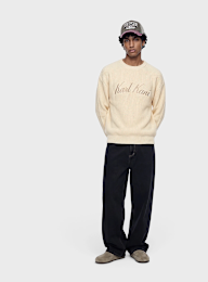 Karl Kani, Script Knit Oversized Crew, beige, Image 4 of 4