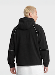 New Balance, Trackside Polar Fleece Hoodie, black, Image 2 of 6