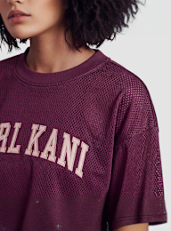 Karl Kani, College Mesh Cropped Longsleeve, purple, Image 3 of 4