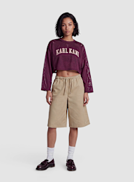 Karl Kani, College Mesh Cropped Longsleeve, purple, Image 4 of 4