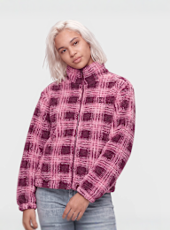 Karl Kani, OG Check Teddy Trackjacket, light pink, Image 1 of 4