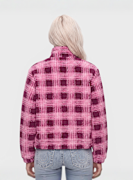 Karl Kani, OG Check Teddy Trackjacket, light pink, Image 2 of 4