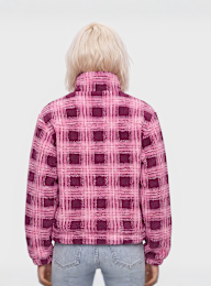 Karl Kani, OG Check Teddy Trackjacket, Pink, Image 2 of 4