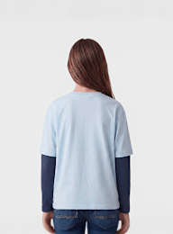 Karl Kani, Round Serif 89 Layered Longsleeve Junior, blue, Image 2 of 4