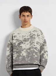 Burocs, Pixel Knit Sweater, grey, Image 1 of 3