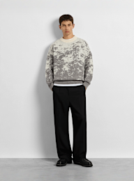 Burocs, Pixel Knit Sweater, grey, Image 3 of 3