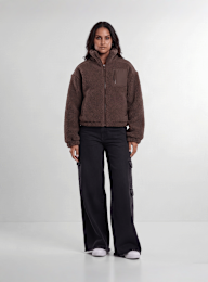 Urban Classics, Ladies Sherpa Mix Jacket, brown, Image 5 of 5