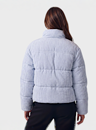 Urban Classics, Ladies Cropped Cord Puffer, blue, Image 2 of 4