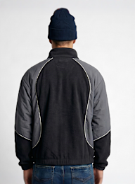 Urban Classics, Polarfleece Taslan Track Jacket, black, Image 2 of 4