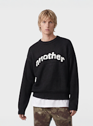 Another Cotton Lab, Another Signature Knit Sweater, black, Image 1 of 4