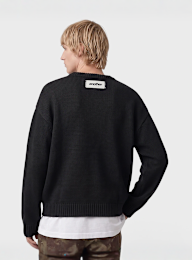 Another Cotton Lab, Another Signature Knit Sweater, black, Image 2 of 4