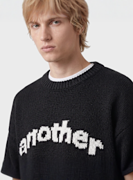 Another Cotton Lab, Another Signature Knit Sweater, black, Image 3 of 4