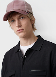 Another Cotton Lab, Another Longsleeve Piqué Polo Shirt, black, Image 3 of 4