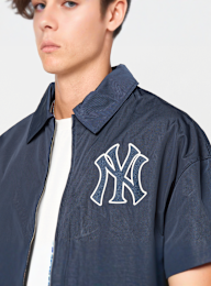 New Era, MLB Collared Jacket, blue, Image 3 of 7
