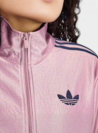 adidas Originals, Metallic Firebird Loose Track Top, light pink, Image 3 of 5
