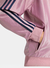 adidas Originals, Metallic Firebird Loose Track Top, light pink, Image 4 of 5